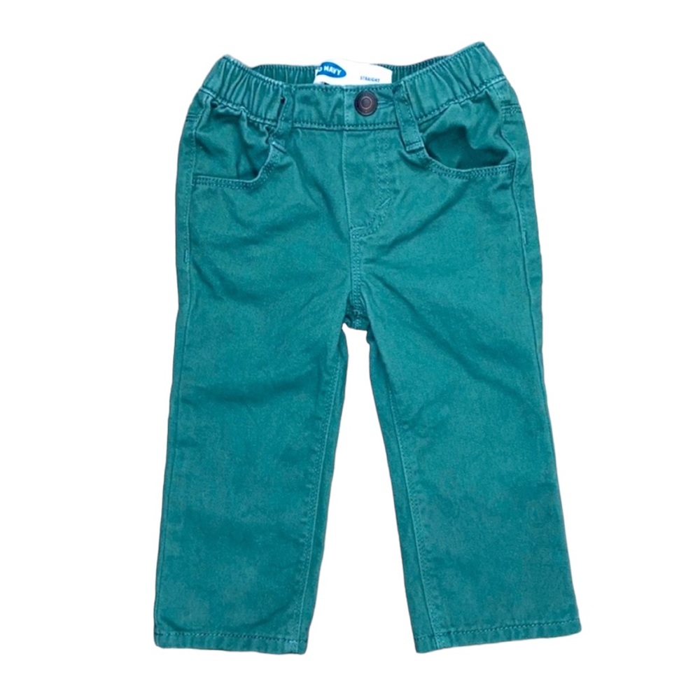 Old Navy Jeans Elastic Waistband 18-24 Months Teal Blue
Like New